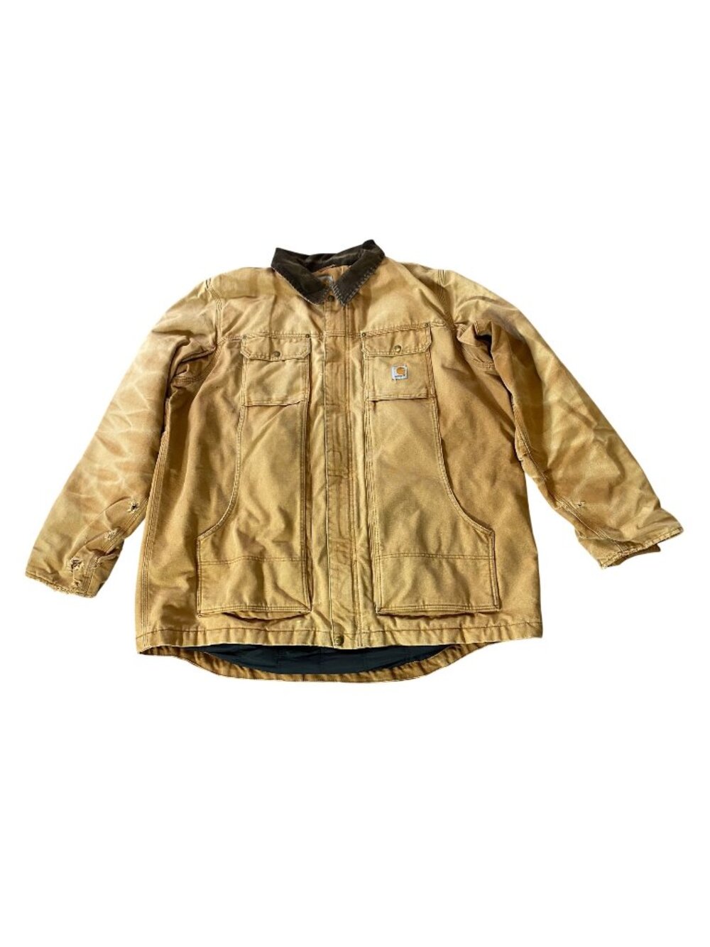 Carhartt 103283-211 Full Swing Jacket Men's Tan Workwear Chore 2XL Tall